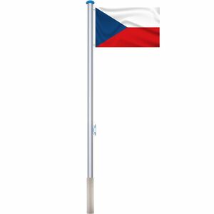 Maszt 90x150cm z czeską flagą obraz