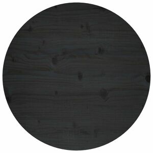 vidaXL Blat stołu, czarny, Ø60x2, 5 cm, lite drewno sosnowe obraz