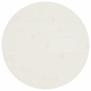vidaXL Blat stołu, biały, Ø60x2, 5 cm, lite drewno sosnowe obraz