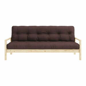 Ciemnobrązowa rozkładana sofa 205 cm Knob – Karup Design obraz