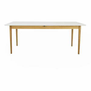 Rozkładany stół z białym blatem 90x195 cm Skagen – Tenzo obraz