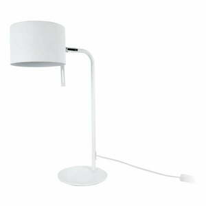 Biała lampa stołowa Leitmotiv Shell, wys. 45 cm obraz