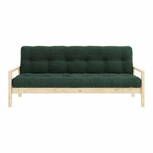 Ciemnozielona rozkładana sofa 205 cm Knob – Karup Design obraz