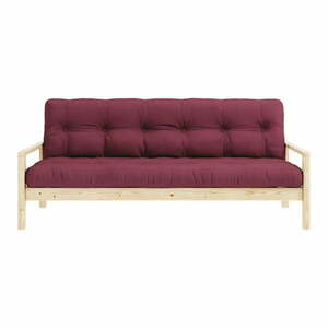 Bordowa rozkładana sofa 205 cm Knob – Karup Design obraz