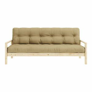 Musztardowa rozkładana sofa 205 cm Knob – Karup Design obraz