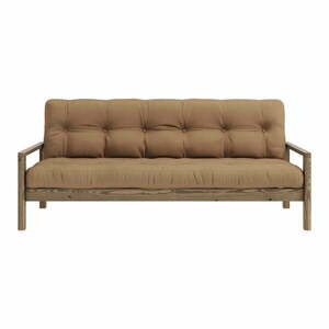 Brązowa rozkładana sofa 205 cm Knob – Karup Design obraz