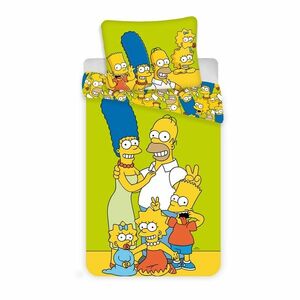 Jerry Fabrics Dziecięca pościel bawełniana Simpsons, 140 x 200 cm, 70 x 90 cm obraz