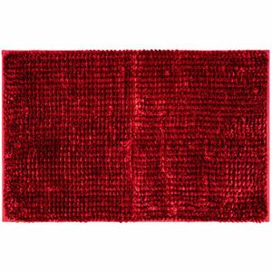 Mata łazienkowa Ella micro czerwona, 50 x 80 cm obraz