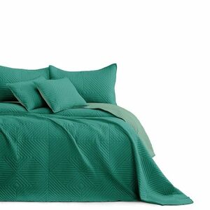 AmeliaHome Narzuta na łóżko Sota green - jadegreen, 220 x 240 cm obraz