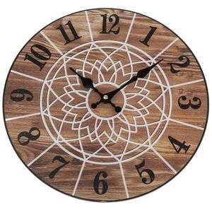 Zegar ścienny Mandala 34 cm, natural obraz