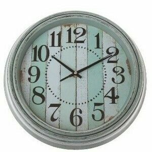 Zegar ścienny Stripes, śr. 30, 5 cm, plastik obraz