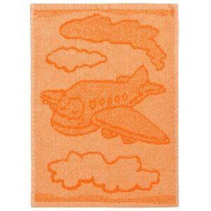 Ręcznik dziecięcy Plane orange, 30 x 50 cm obraz