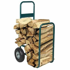 Wózek do transportu kłody drewna obraz