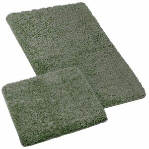 Komplet dywaników łazienkowych Micro zielony, 60 x 100 cm, 60 x 50 cm obraz