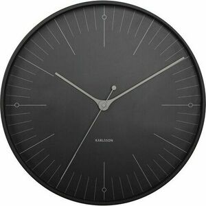 Karlsson 5769BK stylowy zegar ścienny, śr. 40 cm obraz