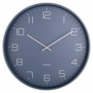 Karlsson 5751BL stylowy zegar ścienny, śr. 40 cm obraz