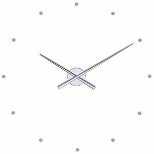 Nomon OJ zegar ścienny, srebrny, śr. 50 cm obraz