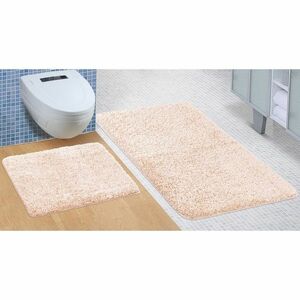 Komplet dywaników łazienkowych Micro beżowy, 60 x 100 cm, 60 x 50 cm obraz