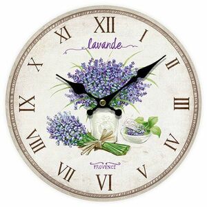 Zegar ścienny Lavande Provence, śr. 34 cm obraz