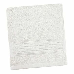 Bellatex Ręcznik kąpielowy Kamilka Pasek biały, 70 x 140 cm obraz