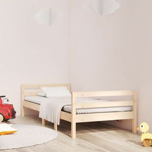vidaXL Rama łóżka, 80x200 cm, lite drewno sosnowe obraz