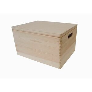 Drewniane pudełko, sosna, 40 x 30 x 23 cm obraz
