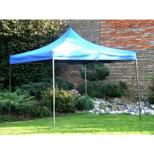Ogrodowy namiot pawilon party DELUXE nożycowy - 3 x 3 m niebieski. obraz
