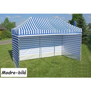 Namiot ogrodowy PROFI STEEL 3 x 3 - niebiesko-białe paski obraz