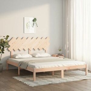 vidaXL Rama łóżka, 160x200 cm, lite drewno obraz