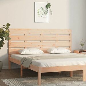 vidaXL Wezgłowie łóżka, 135x3x80 cm, lite drewno sosnowe obraz