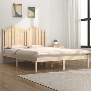 vidaXL Rama łóżka, lite drewno sosnowe, 120x190 cm, podwójna obraz