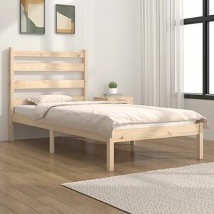 vidaXL Rama łóżka, lite drewno sosnowe, 90x190 cm, pojedyncza obraz