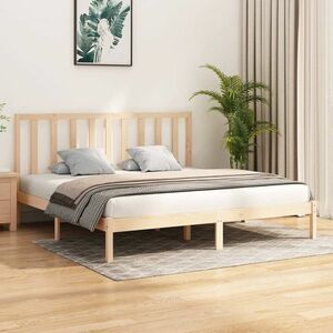 vidaXL Rama łóżka, lite drewno sosnowe, 180x200 cm obraz