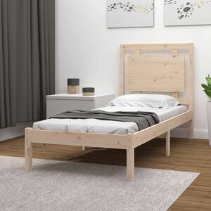 vidaXL Rama łóżka, lite drewno, 90x200 cm obraz