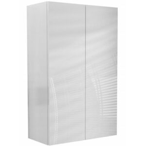 wisząca szafka łazienkowa 50x80 x25cm biały połysk obraz