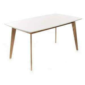 Stół z białym blatem 90x160 cm Kyra – Tomasucci obraz