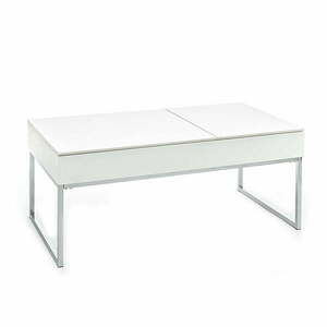 Biały stolik z białym blatem 60x110 cm Celinda – Tomasucci obraz