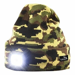 Cattara Czapka z latarką LED Army, zielony obraz