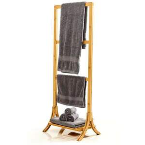 Blumfeldt Stojak na ręczniki, 3 ramiona, 40 x 104, 5 x 27 cm, drabina, bambus obraz