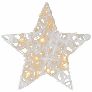 Gwiazda z brokatem, ciepła biel, 20 diod LED, Ø 30 cm obraz