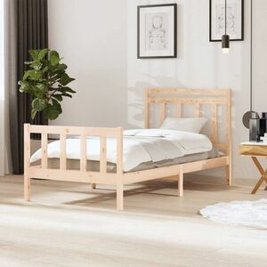vidaXL Rama łóżka, lite drewno, 100 x 200 cm obraz
