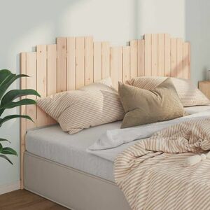 vidaXL Wezgłowie łóżka, 206x4x110 cm, lite drewno sosnowe obraz