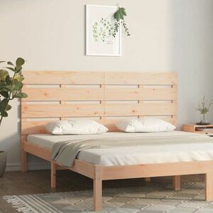 vidaXL Wezgłowie łóżka, 160x3x80 cm, lite drewno sosnowe obraz