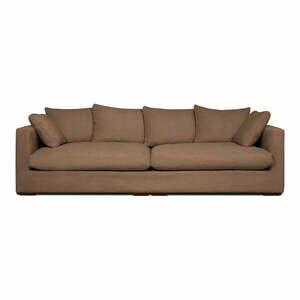 Jasnobrązowa sztruksowa sofa 266 cm Comfy – Scandic obraz