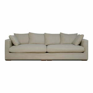 Beżowa sztruksowa sofa 266 cm Comfy – Scandic obraz