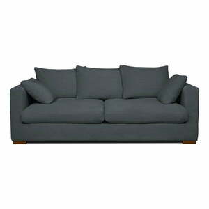 Szara sztruksowa sofa 220 cm Comfy – Scandic obraz