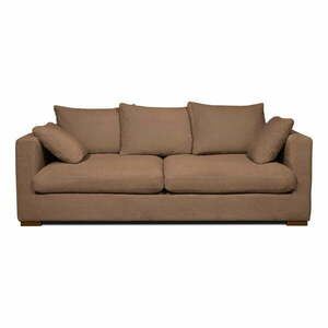 Jasnobrązowa sztruksowa sofa 220 cm Comfy – Scandic obraz