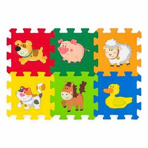 Plastica Piankowe puzzle ze zwierzętami, 6 szt. obraz