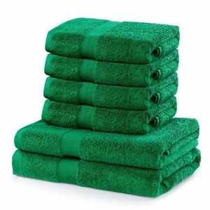 DecoKing Zestaw ręczników Marina zielony, 4 szt. 50 x 100 cm, 2 szt. 70 x 140 cm obraz