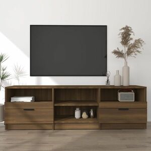 vidaXL Szafka pod telewizor, brązowy dąb, 150x33, 5x45 cm obraz